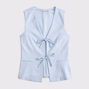 Light Blue Sleeveless Two Piece Set